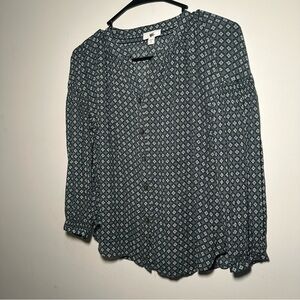 J. Jill Women's Printed Blouse - Size XS Petite